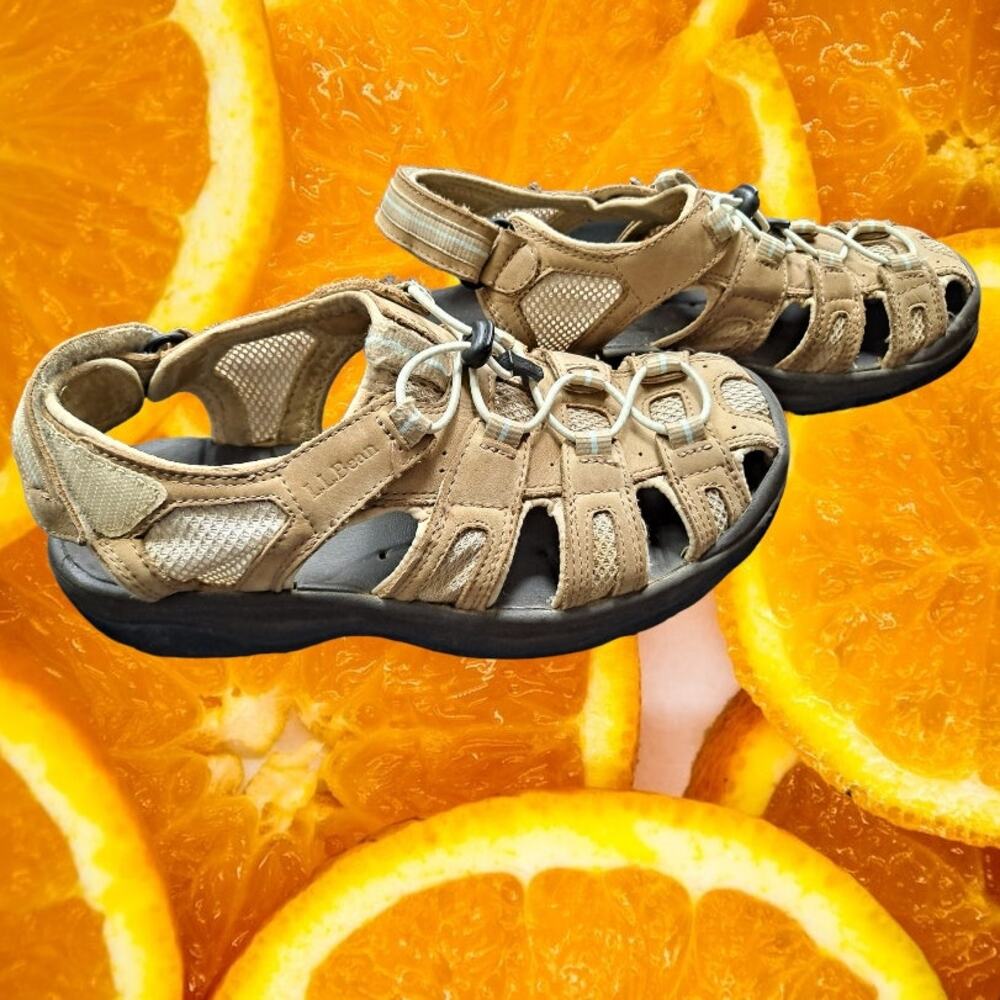 L.L.‎ Bean Hiking Sandals With Laces and Hook and Loop Backs Size 9